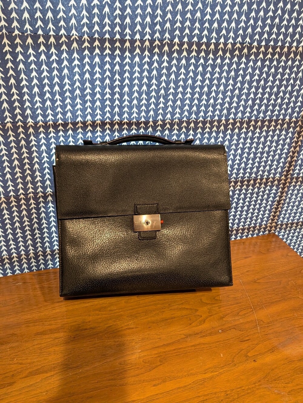 Bally Black Leather Briefcase